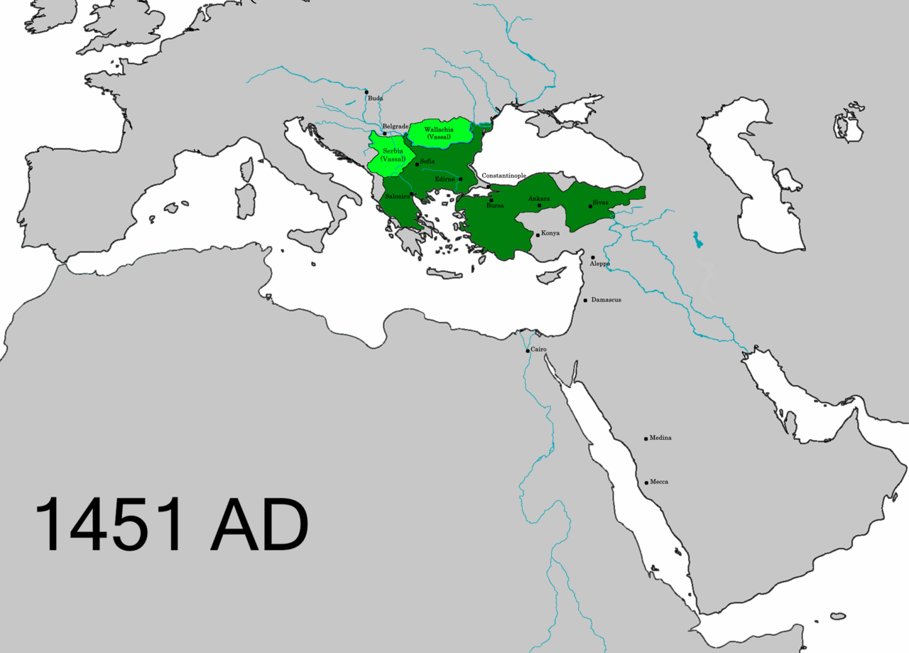 ottoman empire map